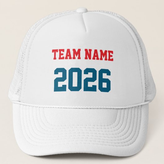 CUSTOM TEAM NAME 2026 PERSONALIZED GIFT TRUCKERKAPPE (Vorderseite)