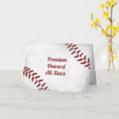 Custom Team Name Geburtstag Große Grunge Baseball Karte (Gelbe Blume)