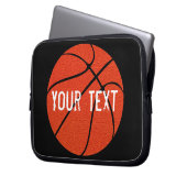 Custom Team Text Basketball Neopren Laptop Sleeve (Vorderseite Links)