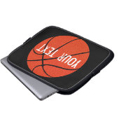 Custom Team Text Basketball Neopren Laptop Sleeve (Vorne Knopf)