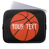 Custom Team Text Basketball Neopren Laptop Sleeve (Vorderseite)