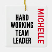 CUSTOM, Teamleiter Keramikornament (Vorderseite)