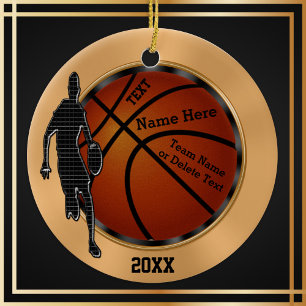 Custom Techno trifft auf Vintage Basketball-Orname Keramikornament