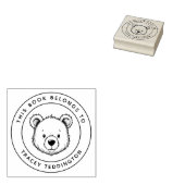 Custom Teddy Bear Dieses Buch gehört zu Kid's Name Gummistempel (Stempel)