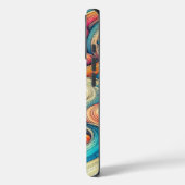 Custom Template Psychedelic Wavy Print Case-Mate iPhone Hülle (Rückseite / Links)