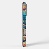 Custom Template Psychedelic Wavy Print Case-Mate iPhone Hülle (Rückseite / Rechts)