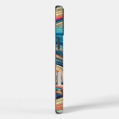 Custom Template Psychedelic Wavy Print Case-Mate iPhone Hülle (Rückseite / Rechts)