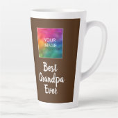 Custom Template Typografy Brown Best Opa jemals Milchtasse (Rechts)