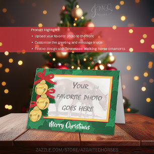 Custom Tennessee Wanderhorn Weihnachtskarte Feiertagskarte