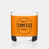 Custom Tennessee Whiskey Liquor Party Glass Whiskyglas (Vorderseite)