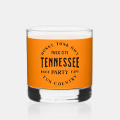 Custom Tennessee Whiskey Liquor Party Glass Whiskyglas (Vorderseite)