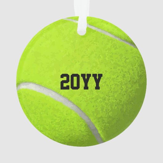Custom Tennis Ball Ornament (Rückseite)