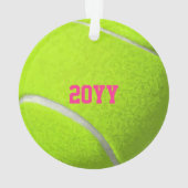 Custom Tennis Ball Ornament (Rückseite)