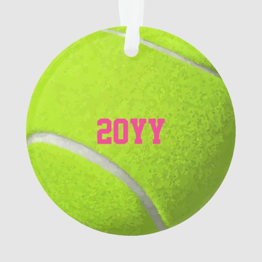 Custom Tennis Ball Ornament (Rückseite)