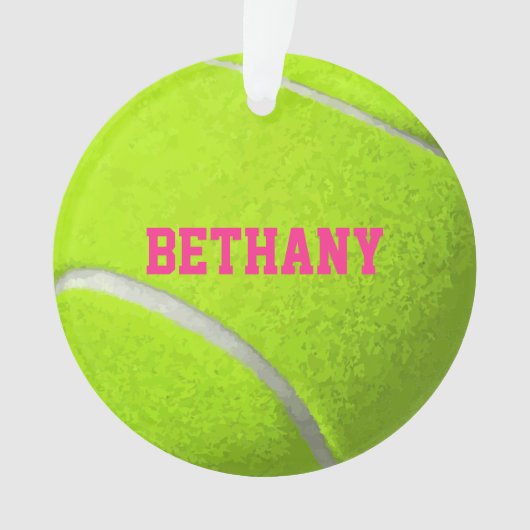 Custom Tennis Ball Ornament (Vorderseite)