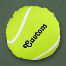 Custom Tennis Ball Player oder Teamname Pillow