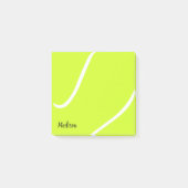 Custom Tennis Ball Tennis Name oder Text Post-it Klebezettel (Vorderseite)
