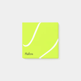 Custom Tennis Ball Tennis Name oder Text Post-it Klebezettel