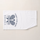 Custom Tennis Club Name Icons Navy Blue Handtuch (Handtuch)