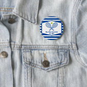 Custom Tennis Country Club Blaue Streifen Button (Beispiel)