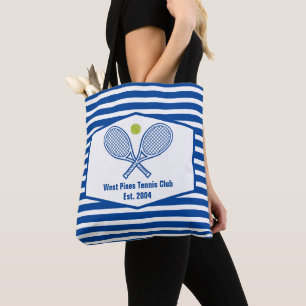 Custom Tennis Country Club Blaue Streifen Tasche