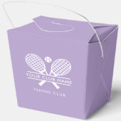 Custom Tennis Country Club Name Geschenkschachtel (Rückseite)