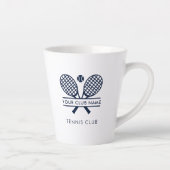 Custom Tennis Country Club Name Team Swai Milchtasse (Rechts)
