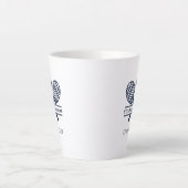 Custom Tennis Country Club Name Team Swai Milchtasse (Vorderseite)