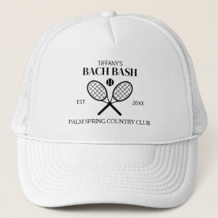 Custom Tennis Junggeselinnen-Abschied Tennis Bach Truckerkappe