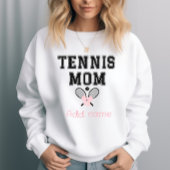 Custom Tennis Mama mit rosa Bow & Rackets Sweatshirt