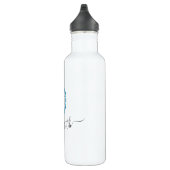 Custom Tennis Personalisiert Water Flasche White B Edelstahlflasche (Rechts)