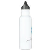 Custom Tennis Personalisiert Water Flasche White B Edelstahlflasche (Links)