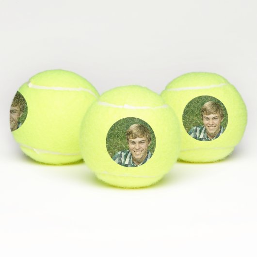 Custom Tennis Player Foto Personalisiert Sports Tennisbälle (Multi)