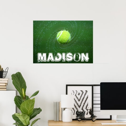 Custom Tennis Poster (Heimbüro)