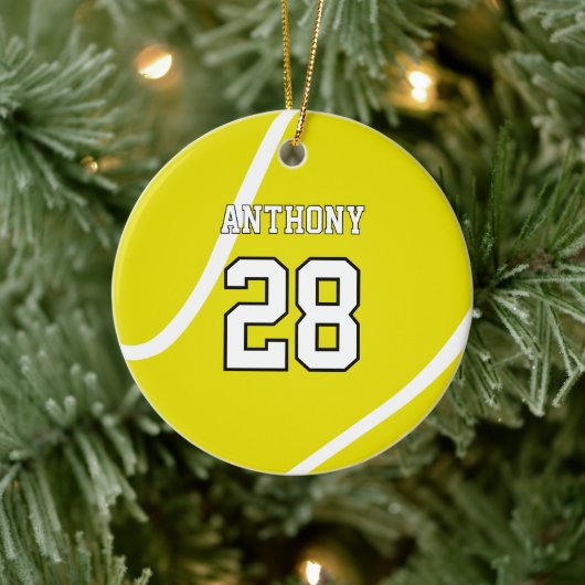 Custom Tennis Round Ornament (Baum)