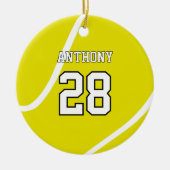 Custom Tennis Round Ornament (Vorne)
