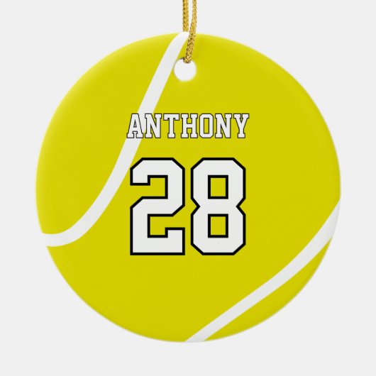 Custom Tennis Round Ornament (Vorne)