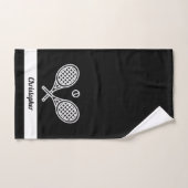 Custom Tennis Thema Mit Monogramm Name Tennis Ball Handtuch (Handtuch)