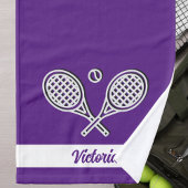 Custom Tennis Thema Mit Monogramm Name Tennis Ball Handtuch