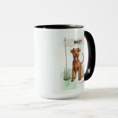 Custom Terrier Name Mug Personalized Dog Lover Tasse (VorderseiteRechts)