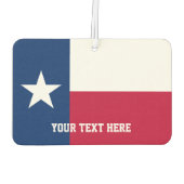 Custom Texan Fahne Airkühler für Texas Autolufterfrischer (Rückseite)