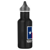 Custom Texas state flagge trinken Wasserflasche (Links)