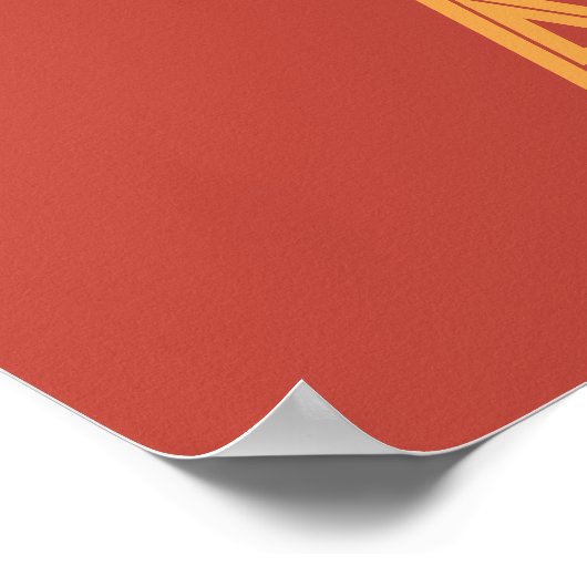 Custom Text Africa Poster (Ecke)