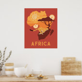Custom Text Africa Poster (Küche)