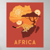 Custom Text Africa Poster (Vorne)