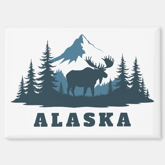 Custom Text ALASKA Magnet (Vorderseite)