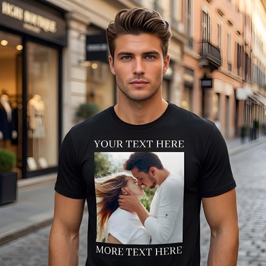 Custom Text and Photo T-Shirt