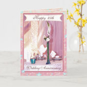 Custom Text Anniversary Glückwunschkarte Karte (Gelbe Blume)