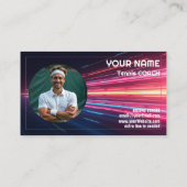 🎾Custom text, Any Coach Mode On Visitenkarte (Rückseite)