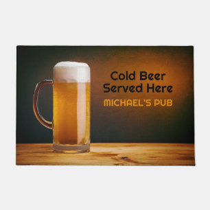 Custom Text Beer Glass / Pub Fußmatte